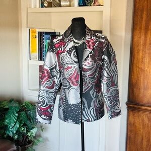 Chico’s Metallic‎ Geometry Blazer